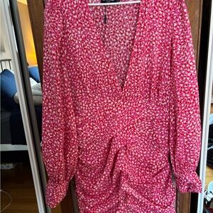 Pretty little thing patterned Long Sleeve Dress